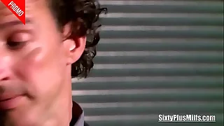 Mature Hotshot Blows in an Office